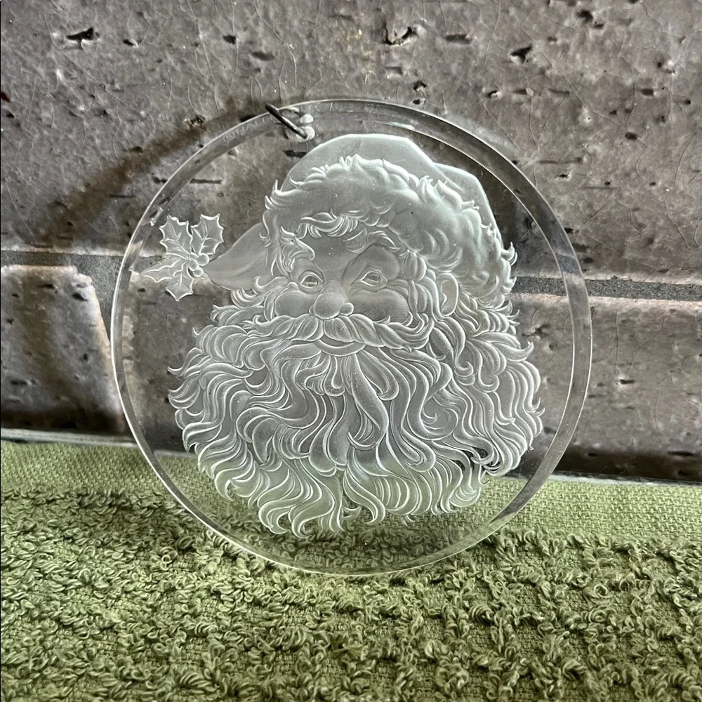 Hallmark 1978 Santa Acrylic Ornament